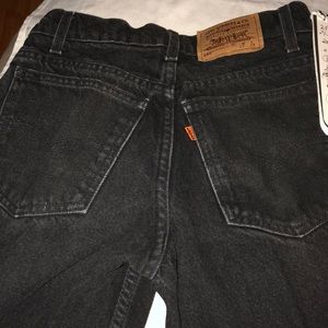 Authentic Levis 550 orange tab black jeans